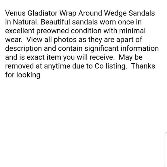 Venus Gladiator Wrap Espadrille Wedge Sandals Natural Faux Suede Women's Sz. 10M - Picture 11 of 13